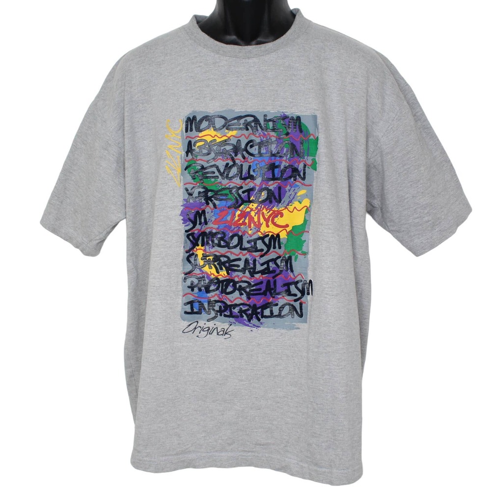 Vintage 212 NYC Classics Mens Size Large Graphic Tee Art Styles